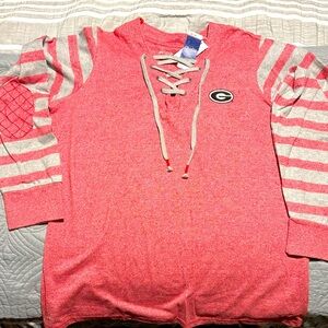 Antigua UGA XXL Ladies light weight long sleeve top.